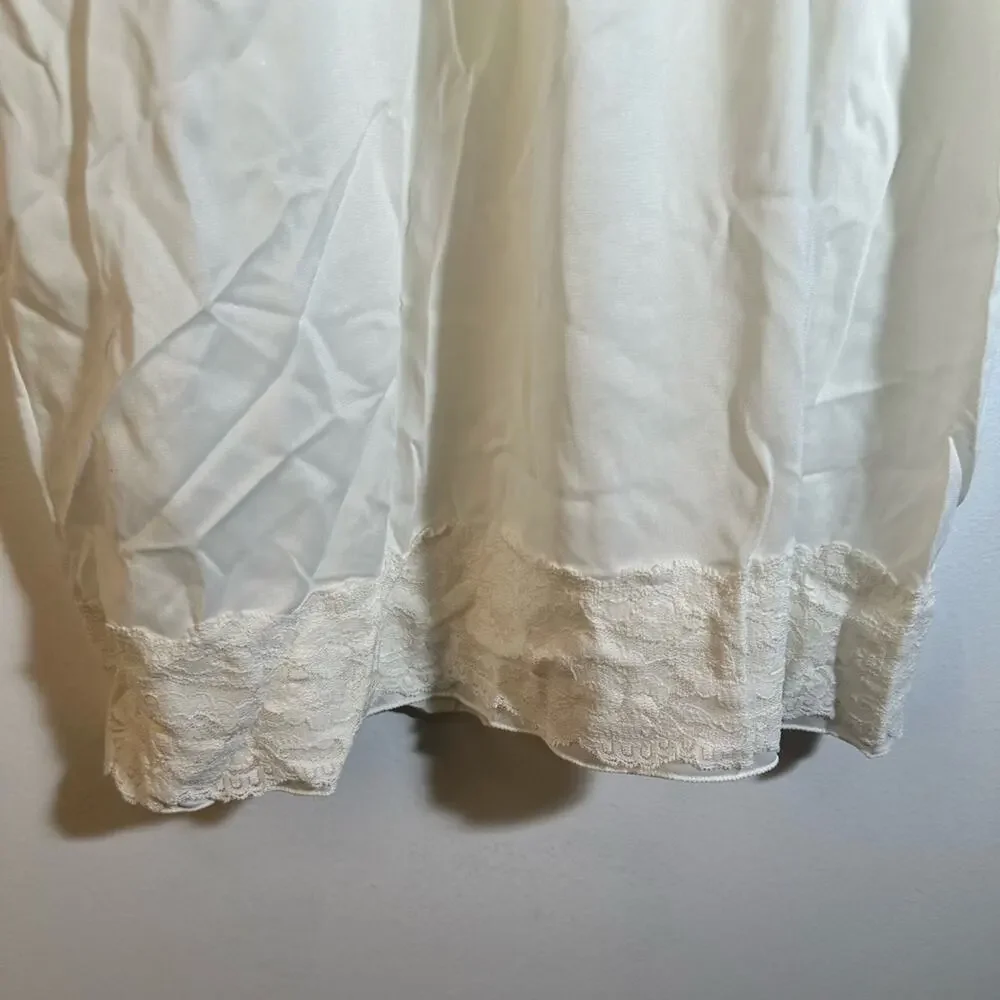 Elegant White Lace Slip Dress - Picture 2 of 3